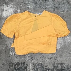 Hyfve Yellow Crop Top Size L